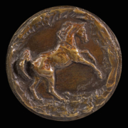 Bask Round Medallion-Bogucki Studio Sculpture