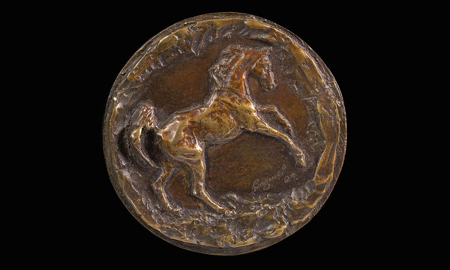 Bask Round Medallion-Bogucki Studio Sculpture